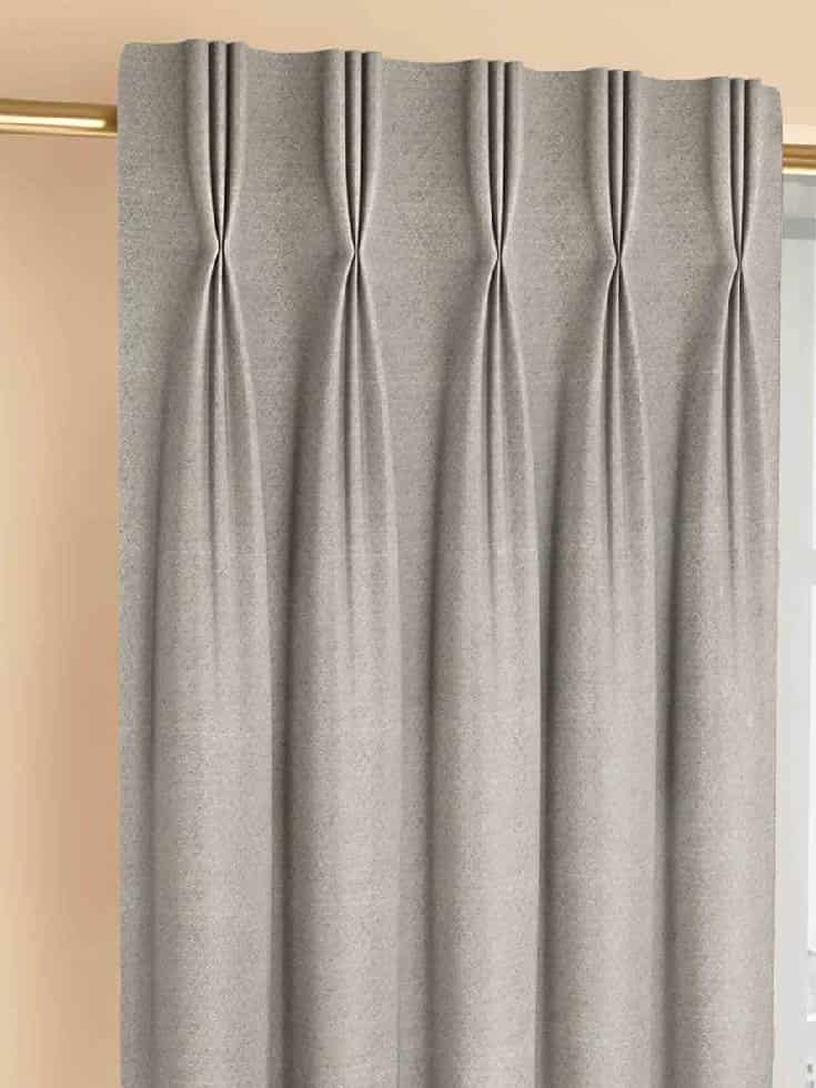 Pleated curtains